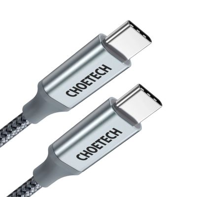 3. Choetech XCC-1002-GY USB-C – USB-C PD QC-Kabel 100 W 5 A 480 Mbit/s 1,8 m – Grau