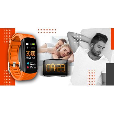 7. Smartwatch GIEWONT Schwarz Orange 2 Armbänder GW200-9