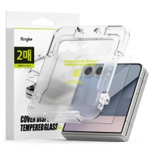 Ringke Cover Display Easy Slide Tempered Glass 2er-Pack für Samsung Galaxy Z Flip 7 - Transparent