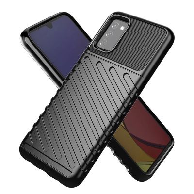 2. Thunder Case Flexibel Robuste Panzer Handyhülle TPU Schutzhülle für Samsung Galaxy A03s schwarz