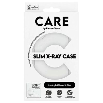 4. CARE by PanzerGlass X-Ray Soft Basic Case mit MagSafe für iPhone 16 Plus – Transparent