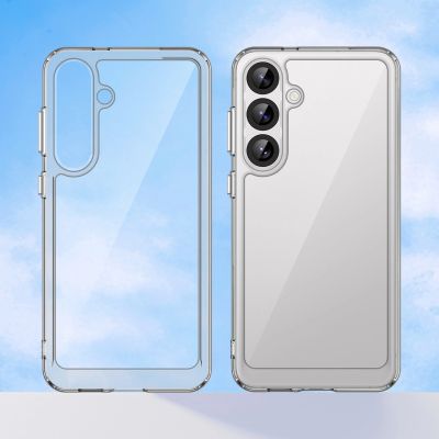 7. Outer Space Case Silikonhülle mit Gelrahmen für Samsung Galaxy S25+ – transparent