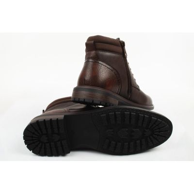 8. Wrangler Herrenschuhe George Stiefeletten, braune Stiefeletten mit Reißverschluss