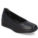 Rieker 53755-00 Damen-Keilschuhe aus Leder, bequem, schwarz