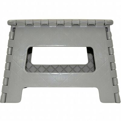 3. Faltbarer, rutschfester Hocker, Grau