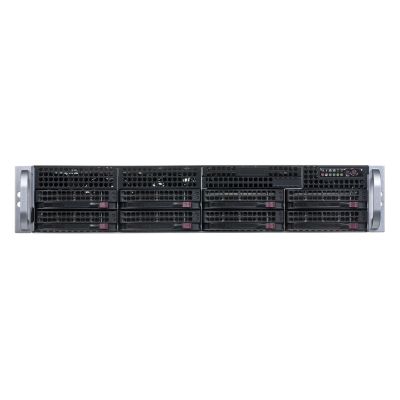 2. SUPERMICRO CSE-825TQC-R802LPB SERVERGEHÄUSE (Schwarzes 2U SC825TQC SAS3 LP-Gehäuse mit rotem 800W Netzteil)