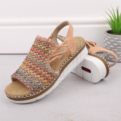 8. Bequeme Rieker W RKR669 mehrfarbige Sandalen