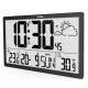 32. GRÜNBLAU LCD-WANDUHR EXTRA GROSS, TEMPERATUR, DATUM GB218