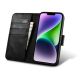2. iCarer Oil Wax Wallet Case 2in1 Cover iPhone 14 Plus Anti-RFID Leder Flip Case Schwarz (WMI14220723-BK)