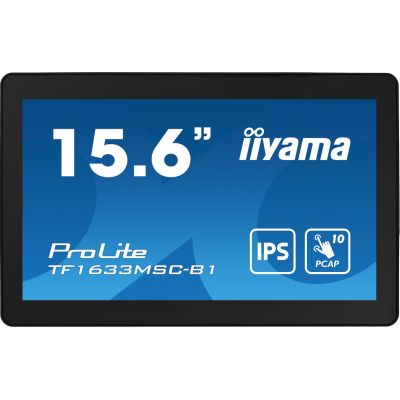 2. iiyama ProLite TF1633MSC-B1 Computermonitor 39,6 cm (15,6 Zoll) 1920 x 1080 px Full HD Touchscreen Schwarz