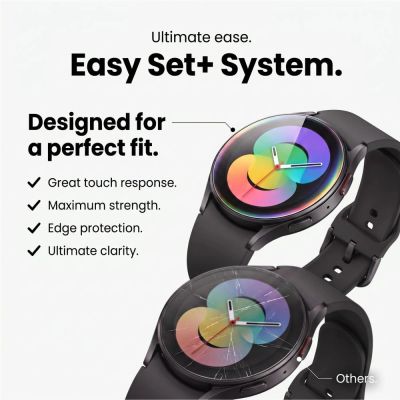 7. Tech-Protect Easy Set+ 2er-Pack gehärtetes Glas für Samsung Galaxy Watch Ultra 40 mm
