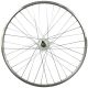 7. 28-Zoll-Vorderrad mit Shimano-Nabe und silberner Felge