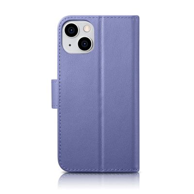 2. iCarer Wallet Case 2in1 Cover iPhone 14 Plus Anti-RFID Leder Flip Case Hellviolett (WMI14220727-LP)