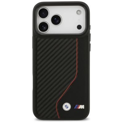 3. BMW M Carbon Line & Logo MagSafe Case für iPhone 17 Pro Max – Rot