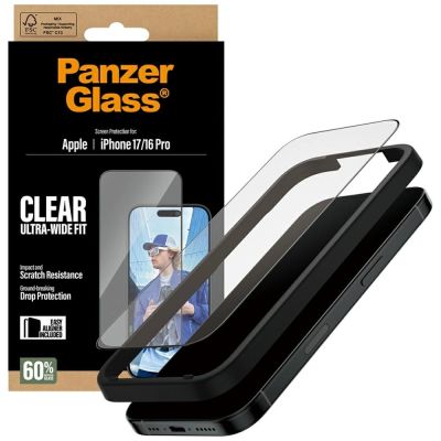 4. PanzerGlass Ultra-Wide Fit EasyAligner Tempered Glass für iPhone 17 / 16 Pro