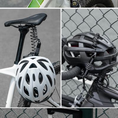7. Wozinsky WBN-01R Fahrradschloss für Fahrradhelme, wasserdicht, 4-stellige Zahlenkombination – schwarz