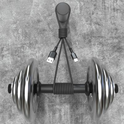 2. Dudao L9T 5A USB-A - USB-C Kabel 1m - Schwarz