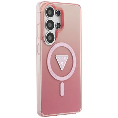 4. Guess IML Gradient Triangle MagSafe Hülle für Samsung Galaxy S26 Ultra – Pink