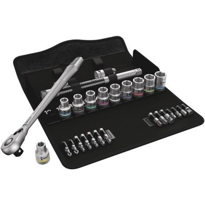 Schlüssel- und Bit-Set + Zyklop Metallratsche 1/2'' 28-teilig