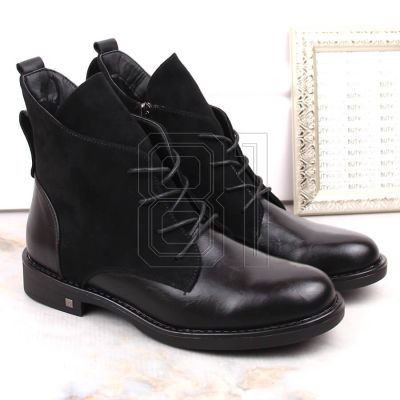 12. Isolierte flache Stiefeletten Potocki W WOL88C schwarz