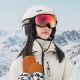 5. Qunature Black Kinder-Skibrille (Größe M/L) - Schwarz