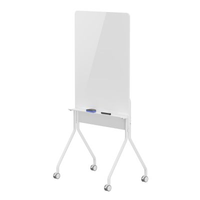 16. ERGO OFFICE Mobile Whiteboard-Tafel, vertikal, weiß, einseitig, mit Ablage, Tafelabmessungen 1190 x 790 mm ER-3