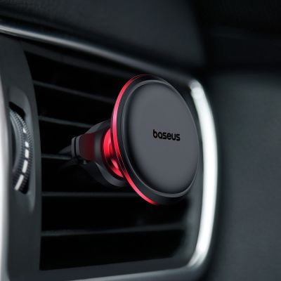 7. Baseus C40141201913-00 Magnetische Autohalterung für Lüftungsschlitze – Schwarz und Rot