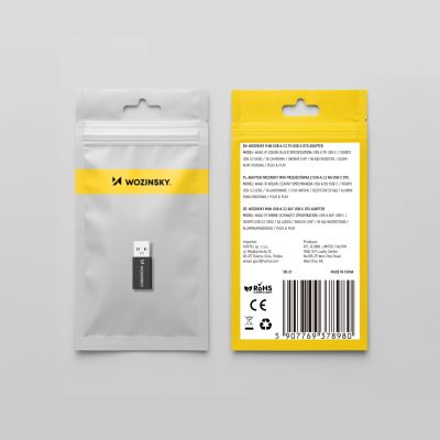 10. Wozinsky WAAC-01 USB-A - USB-C OTG Adapter - Schwarz