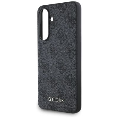 5. Guess 4G Metal Gold Logo Case für Samsung Galaxy A56 - Schwarz