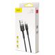 9. Baseus Cafule USB-A / Lightning 2A QC 3.0 Kabel 3 m - Schwarz und Grau