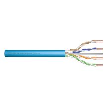 DIGITUS Installationskabel Kat. 6A, U/UTP, B2ca, AWG 23/1, LSOH, 100 m, blau