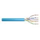 DIGITUS Installationskabel Kat. 6A, U/UTP, B2ca, AWG 23/1, LSOH, 100 m, blau