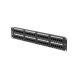 2. LANBERG Patchpanel, 48 Ports, 2 HE, Cat.6, Schwarz, PPU6-2048-B