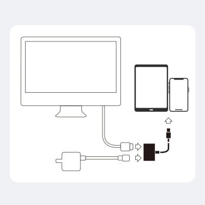 3. Joyroom Adapter S-H141 Lightning (Stecker) - HDMI FullHD 1080p 60Hz (Buchse) / Lightning (Buchse) - weiß