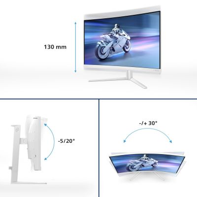3. Philips Monitor 80,0 cm (31,5") 32M2C5501 16:9 2x HDMI + DP gebogen