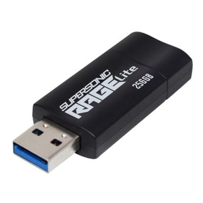 2. Patriot Rage Lite 1 TB 120 MB/s USB 3.2 Einziehbares Netzteil Schwarz