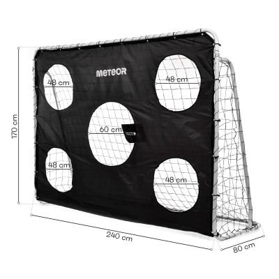 9. Meteor Fußballtor mit Zielmatte 240x170x80 cm 16931