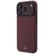 2. Mercedes Leder-Halbhülle mit ikonischer Linie und MagSafe-Funktion für iPhone 18 Pro Max / 17 Pro Max – bordeauxrot