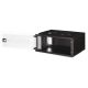 3. 19" 4HE Wand-Netzwerkschrank, SOHO PRO 240 x 540 x 400 mm, Glastür, schwarz, unmontiert, 60 kg