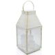 Adventslaterne Roraty LED-Laterne 35 cm 3 Kerzen Weiß