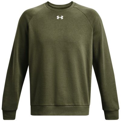 Herren-Sweatshirt Under Armour Rival Fleece Crew Khaki 1379755 390