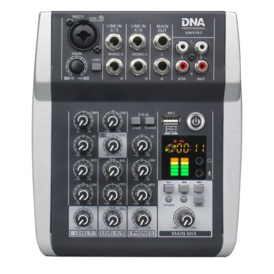 DNA QMX502 5-Kanal Blauer Analog-Audiomixer