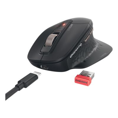 5. CHERRY Stream Desktop Ultimate Tastatur (inkl. Maus) Home/Office USB + RF Wireless + Bluetooth QWERTZ Deutsch Schwarz