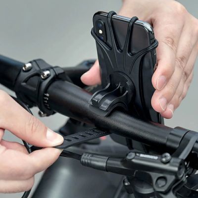 7. Rockbros LF436 Lenkerklemm-Handyhalterung – Schwarz