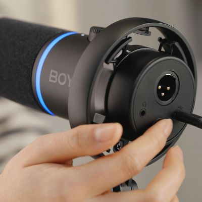 10. BOYA CastMic S60 Kabelgebundenes dynamisches Gaming-Mikrofon USB XLR – Schwarz