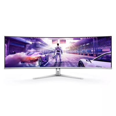 57. Philips Evnia 8000 49M2C8900L/00 Computermonitor 124,2 cm (48,9 Zoll) 5120 x 1440 Pixel Dual QHD QD-OLED Weiß