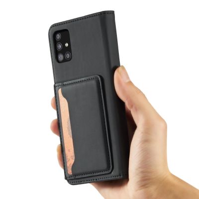 13. Magnetkartenetui für Xiaomi Redmi Note 11 Pro Pouch Wallet Card Holder Schwarz