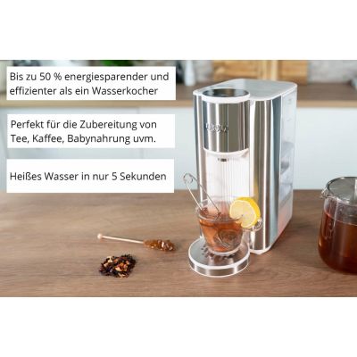 3. Unold Ava Heißwasserspender Silberweiß (18610)