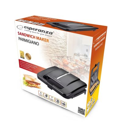 12. Esperanza PARMIGIANO EKT010 Sandwichmaker (1000W; schwarz)