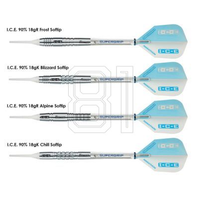 9. Harrows Ice Darts 90% Softip HS-TNK-000013125
